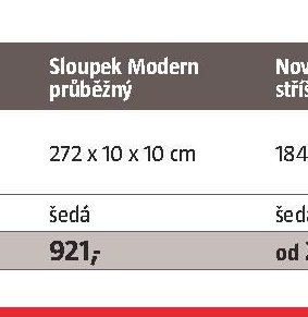 Sloupek Modern průběžný - BAUHAUS akcniletaky.com