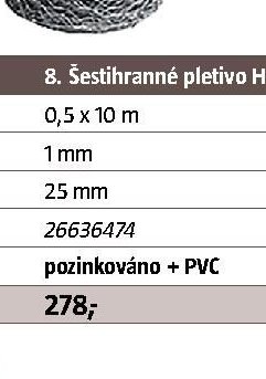 Šestihranné pletivo HEXANET - zelené - BAUHAUS akcniletaky.com