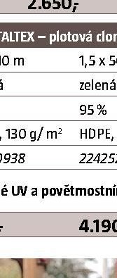 TOTALTEX – plotová clona tkaná, 1,5 x 50 m, zelená - BAUHAUS akcniletaky.com