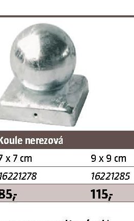 Koule nerezová 7 x 7 cm - BAUHAUS akcniletaky.com