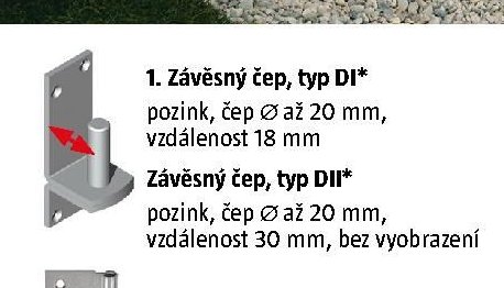 Závěsný čep, typ DI* - BAUHAUS akcniletaky.com