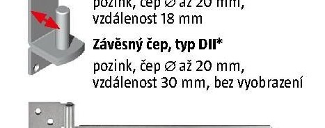 Závěsný čep, typ DII* - BAUHAUS akcniletaky.com