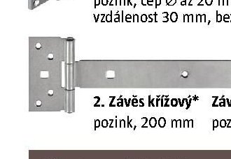 Závěs křížový* pozink, 200 mm - BAUHAUS akcniletaky.com