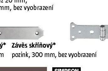 Závěs skříňový* pozink, 300 mm, bez vyobrazení - BAUHAUS akcniletaky.com