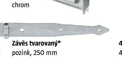 Závěs tvarovaný* pozink, 250 mm - BAUHAUS akcniletaky.com