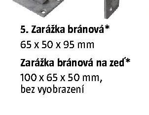 Zarážka bránová na zeď* 100 x 65 x 50 mm, bez vyobrazení - BAUHAUS akcniletaky.com