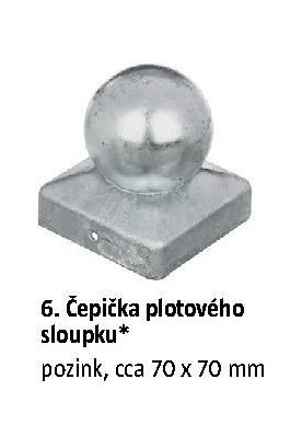 Čepička plotového sloupku* pozink, cca 70 x 70 mm - BAUHAUS akcniletaky.com