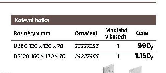 Kotevní botka (sortiment) - BAUHAUS akcniletaky.com