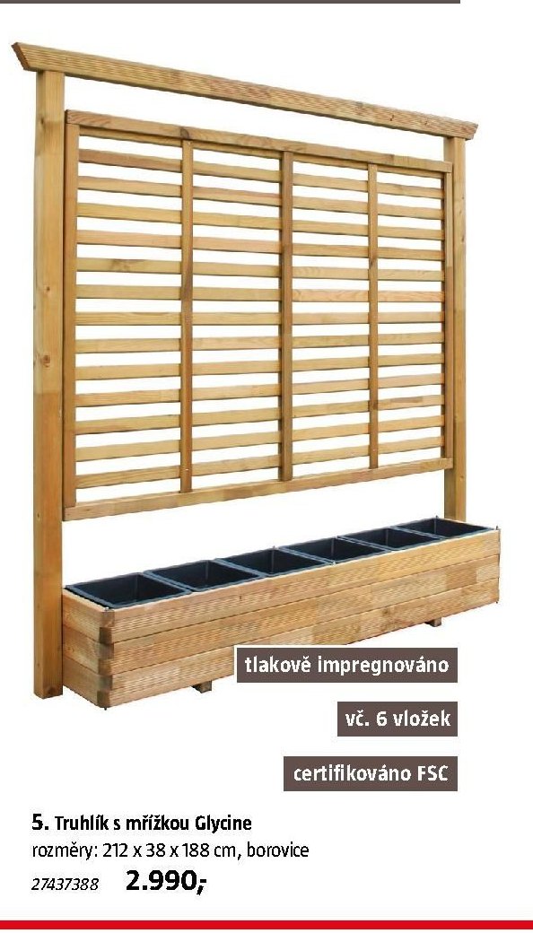 Truhlík s mřížkou Glycine - BAUHAUS akcniletaky.com