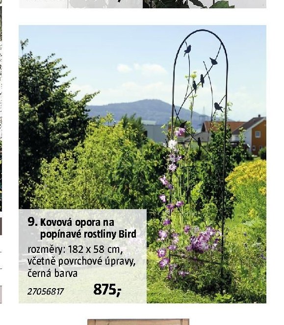 9. Kovová opora na popínavé rostliny Bird - BAUHAUS akcniletaky.com
