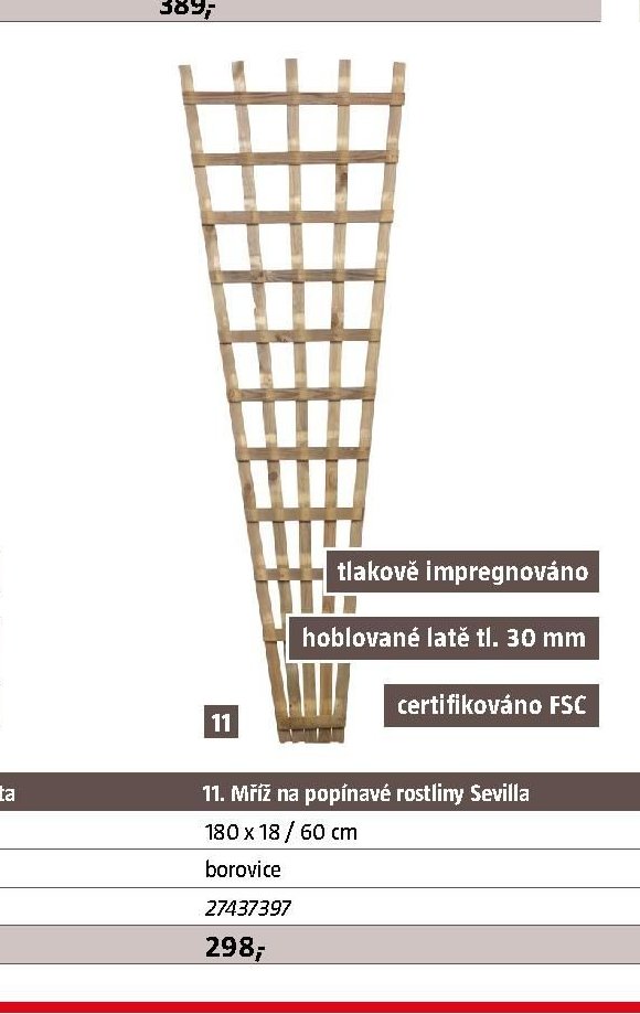 11. Mříž na popínavé rostliny Sevilla - BAUHAUS akcniletaky.com