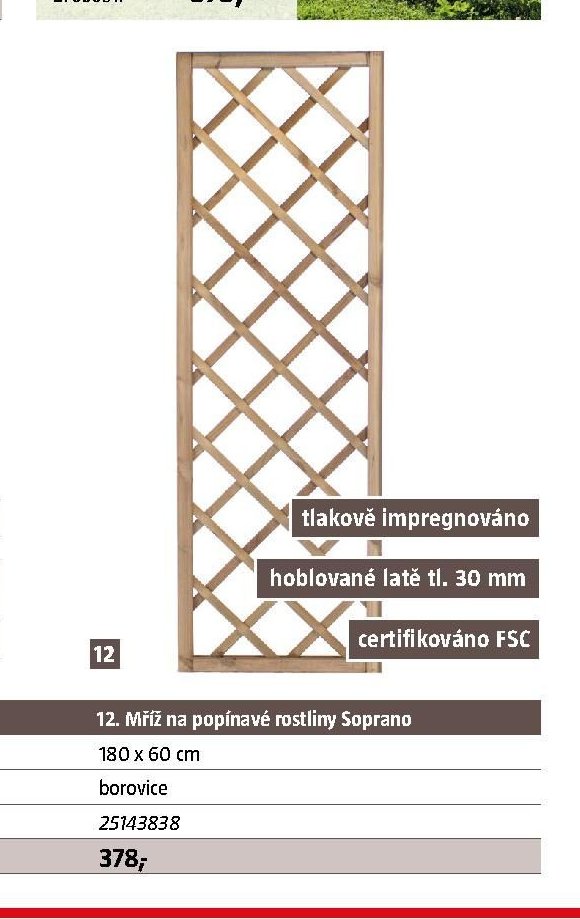 12. Mříž na popínavé rostliny Soprano - BAUHAUS akcniletaky.com