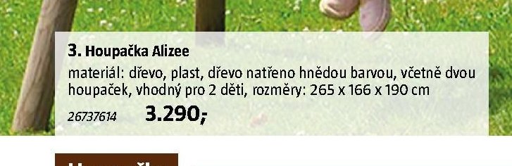 3. Houpačka Alizee - BAUHAUS akcniletaky.com