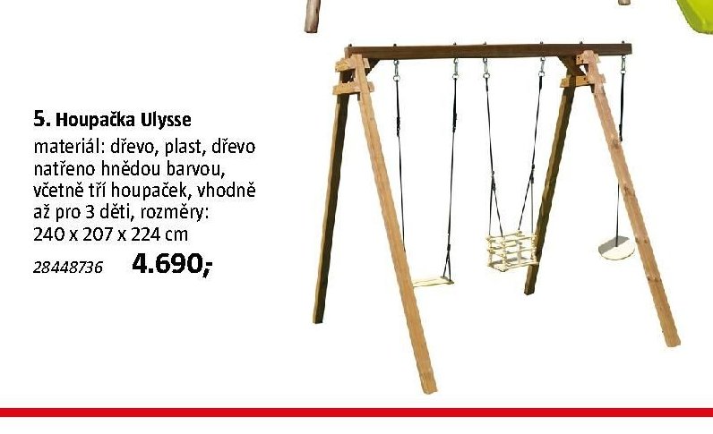 5. Houpačka Ulysse - BAUHAUS akcniletaky.com
