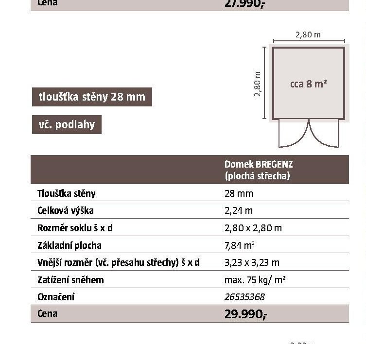 Domek BREGENZ (plochá střecha) - BAUHAUS akcniletaky.com