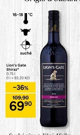 Lion's Gate Shiraz