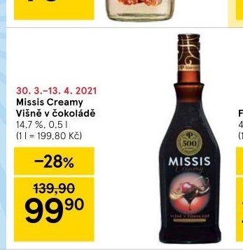 Missis Creamy Višně v čokoládě