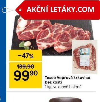 Tesco Vepřová krkovice bez kosti