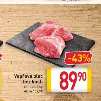 Vepřová plec bez kosti
