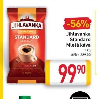 Jihlavanka Standard Mletá káva