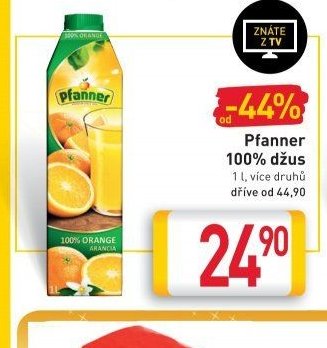 Pfanner 100% džus