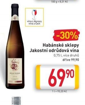 Habánské sklepy Jakostní odrůdová vína