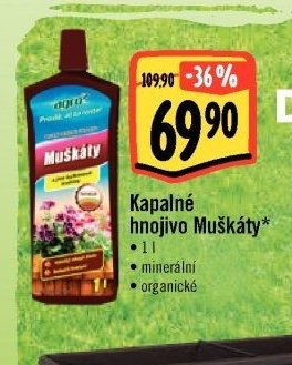 Kapalné hnojivo Muškáty