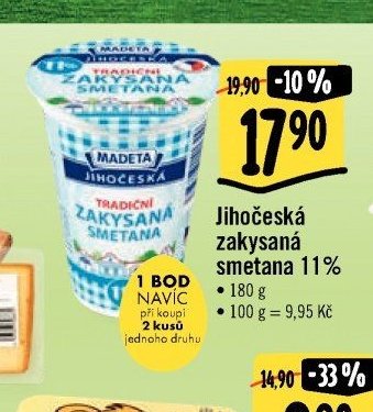 Jihočeská zakysaná smetana 11%
