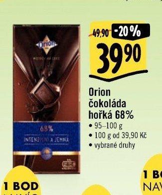 Orion čokoláda hořká 68%
