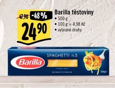 Barilla těstoviny