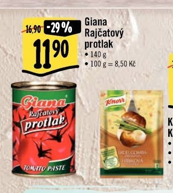 Giana Rajčatový protlak