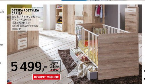 Dětská postýlka Cariba - ASKO akcniletaky.com