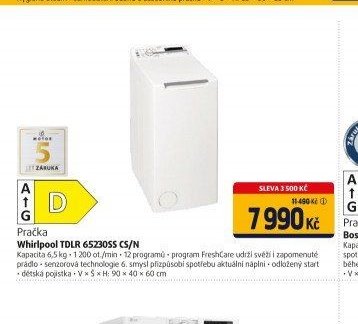 Whirlpool TDLR 65230SS CS/N