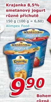 Jogurt smetanový ochucený Krajanka