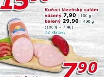 Kuřecí lázeňský salám DZ Klatovy