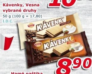 Oplatky Kávenky Sedita