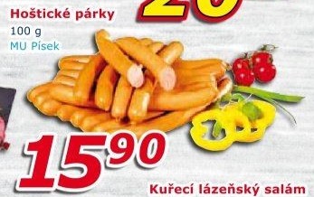 Párky hoštické Maso uzeniny Písek
