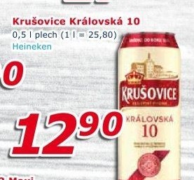 Pivo světlé výčepní Originál Královská 10° Krušovice
