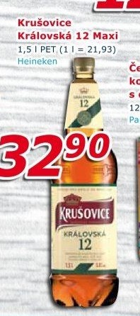 Pivo světlý ležák Královská 12° Krušovice