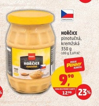 HOŘČICE plnotučná, kremžská