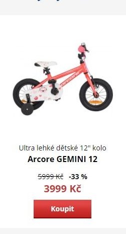 Dětské kolo Arcore GEMINI 12