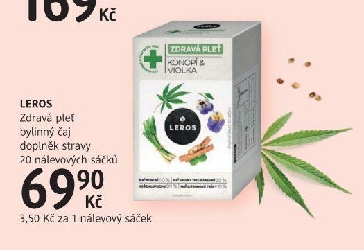 LEROS Zdravá pleť bylinný čaj