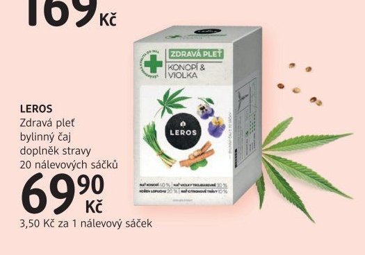 LEROS Zdravá pleť bylinný čaj