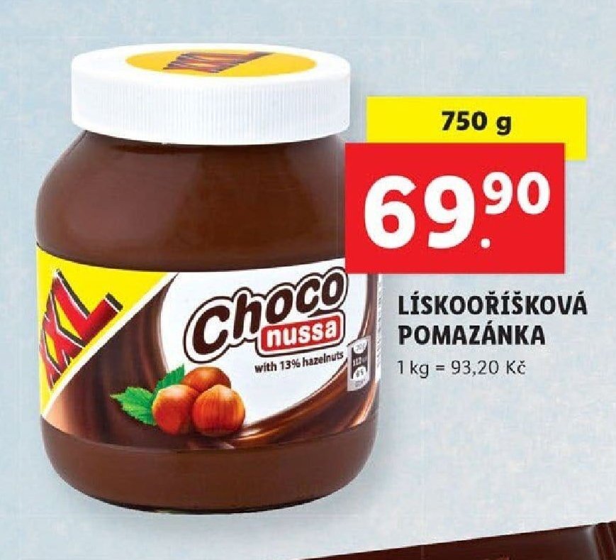 Choconussa Lískooříšková pomazánka