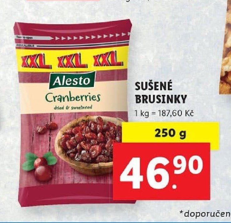 Sušené brusinky