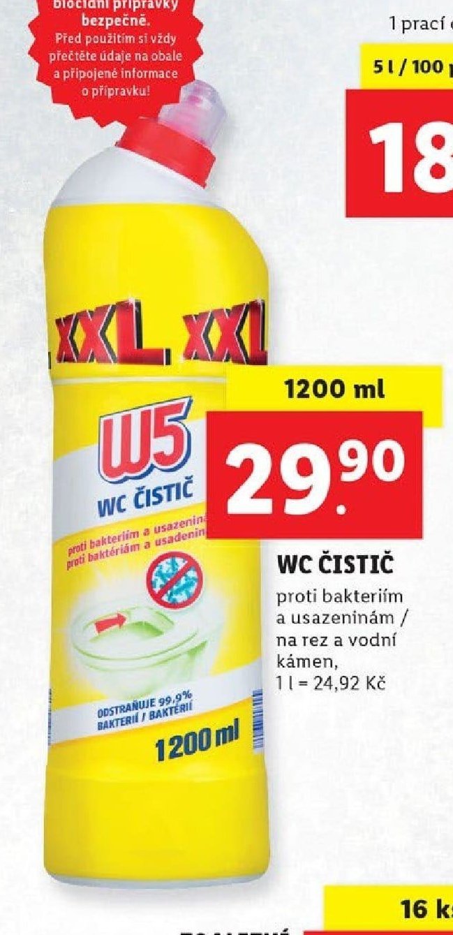 W5 WC čistič