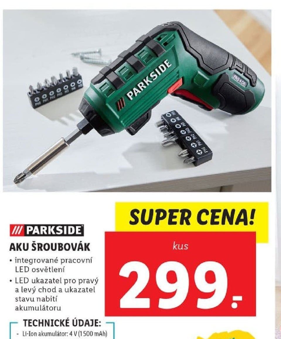 PARKSIDE AKU ŠROUBOVÁK