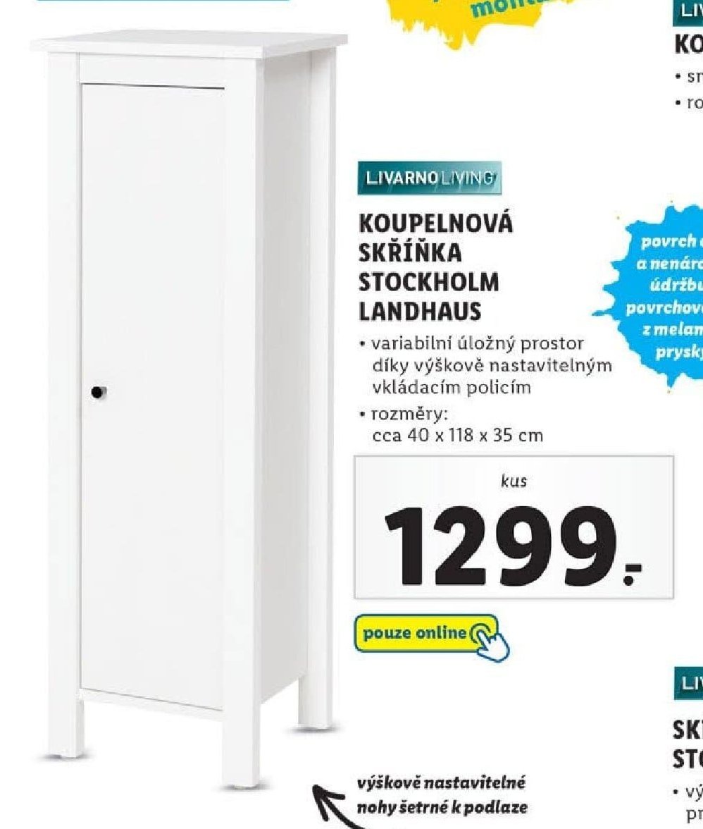 LIVARNO LIVING KOUPELNOVÁ SKŘÍŇKA STOCKHOLM LANDHAUS