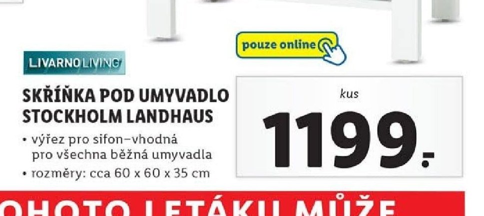LIVARNO LIVING SKŘÍŇKA POD UMYVADLO STOCKHOLM LANDHAUS