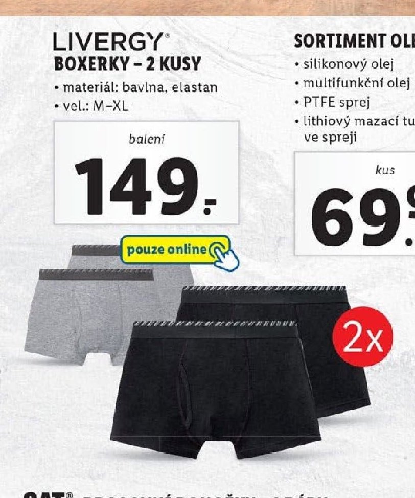 Livergy boxerky - 2 kusy